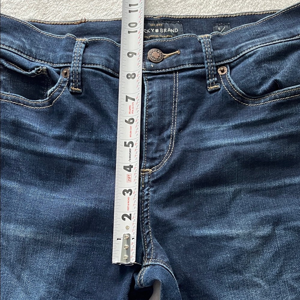 Lucky Brand Dark Indigo Women's Skinny Jeans - Picture 7 of 8